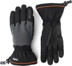 Hestra CZone Contact Gauntlet 5-finger - Black/Dark Grey