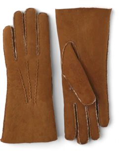 Hestra Lambskin Suede Handsewn - Cork