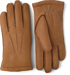 Hestra Peccary Handsewn Lambskin Lined - Cork