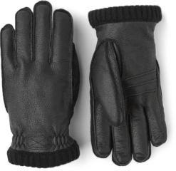 Hestra Deerskin Primaloft Rib - Black