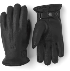 Hestra Deerskin Lambskin - Black