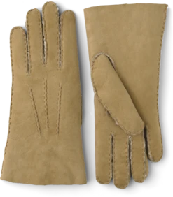 Hestra Lambskin Suede Handsewn - Sand
