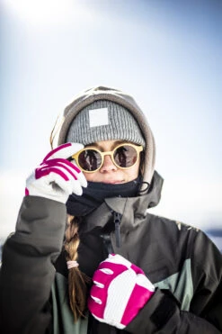 Hestra Army Leather Couloir 5-finger - Fuchsia & Offwhite -Hestra 460 eb9d26d1f7 e1a6010 original