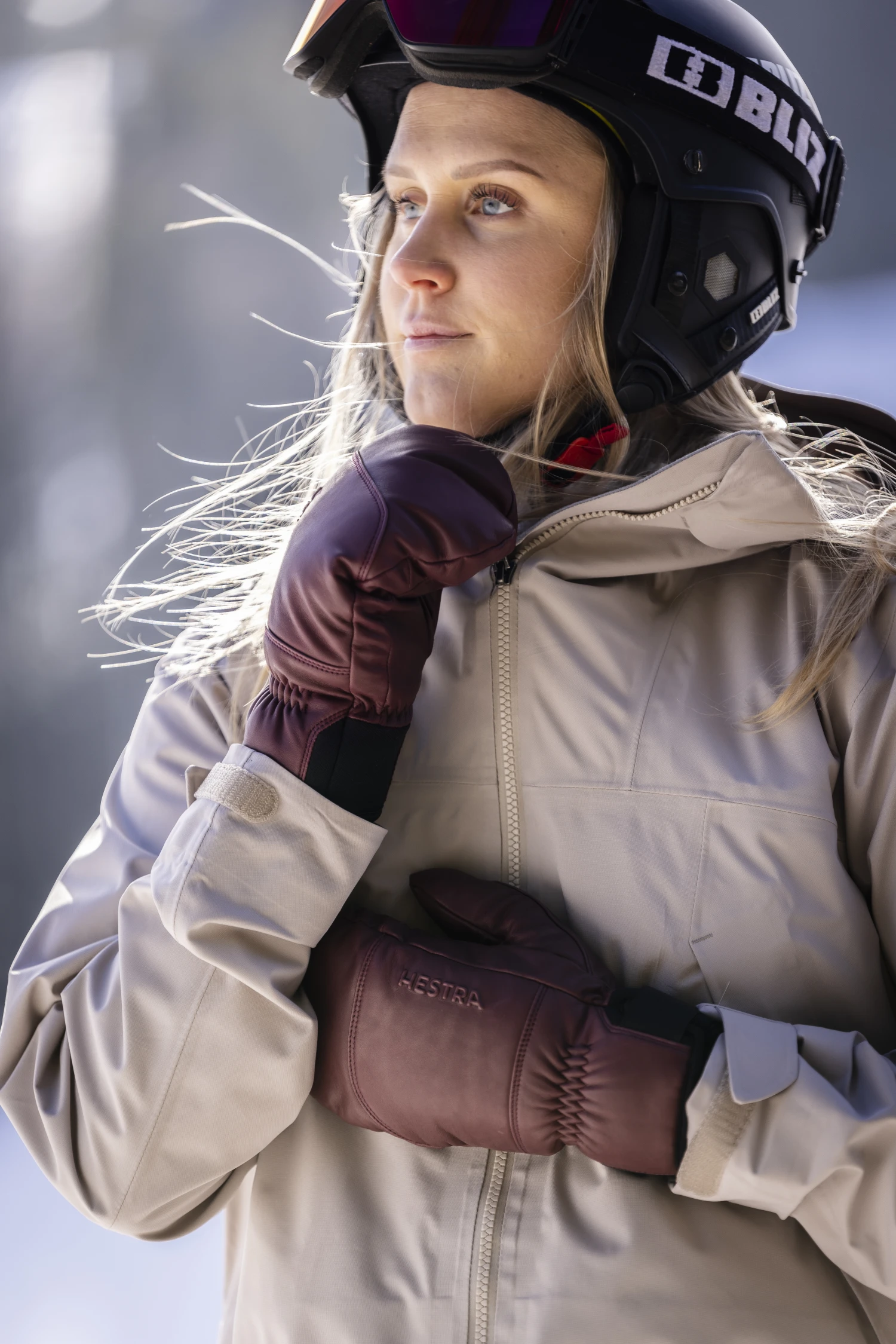 Hestra Omni Mitt - Bordeaux 6 Hestra Omni Mitt - Bordeaux - Image 4