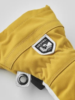 Hestra Army Leather Heli Ski Jr. 5-finger - Mustard -Hestra 471 93cc2c9f4a 30560 460 5 original