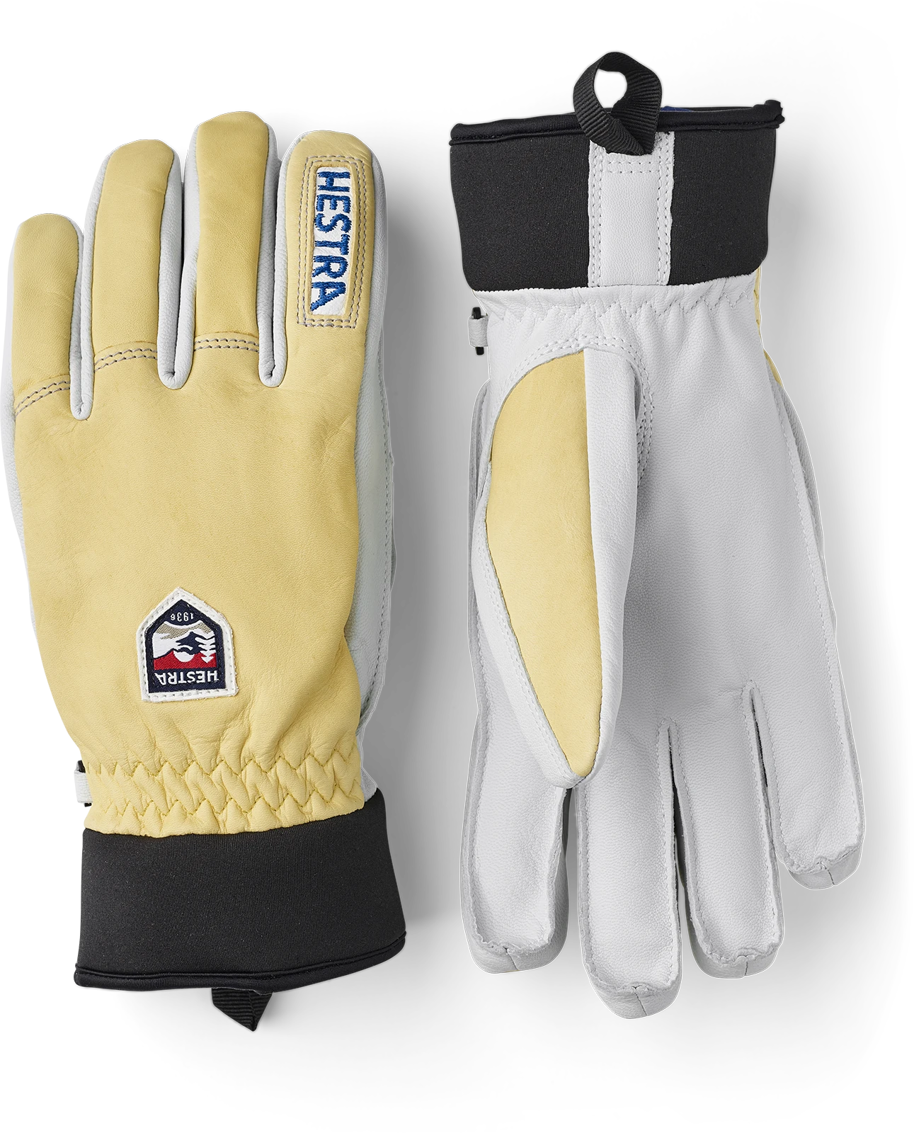 Hestra Army Leather Wool Terry 5-finger - Natural Brown & Natural Grey 3 Hestra Army Leather Wool Terry 5-finger - Natural Brown & Natural Grey