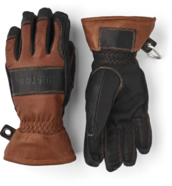Hestra Fält Guide Glove 5-finger - Brown & Black