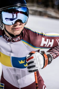 Hestra Impact Racing Sr. 5-finger - White & Flame Red -Hestra 533 1518b979a9 d5a7142 original