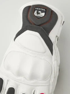 Hestra Impact Racing Sr. 5-finger - White & Flame Red -Hestra 533 78a9673676 31750 000540 5 original