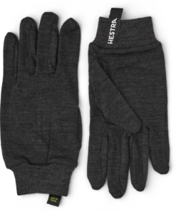 Hestra Merino Wool Liner Active 5-finger - Charcoal