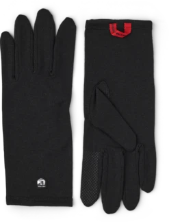 Hestra Merino Wool Liner Long 5-finger - Black