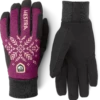 Hestra Women´s XC Primaloft 5-finger - Bordeaux Print