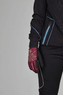 Hestra Women´s XC Primaloft 5-finger - Bordeaux Print -Hestra 650 5249a36164 37160 599 original