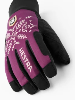 Hestra Women´s XC Primaloft 5-finger - Bordeaux Print -Hestra 650 98045555a8 37160 599 3 original